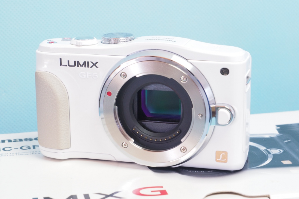 Panasonic ミラーレス一眼カメラ ルミックス GF6 ダブルズームレンズキット ホワイト DMC-GF6W-W + フィルター、その他画像１