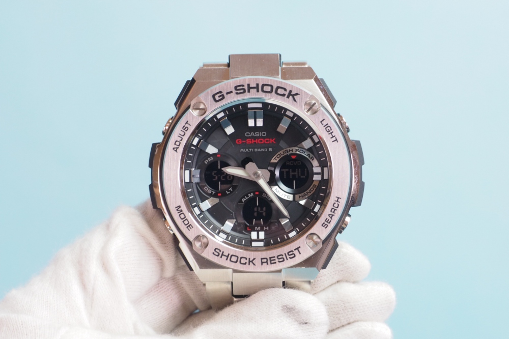 CASIO 腕時計 G-SHOCK G-STEELシリーズ 世界6局電波対応ソーラーウォッチ GST-W110D-1AJF メンズ、その他画像１