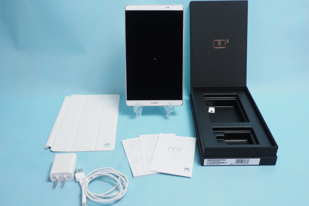 Huawei タブレット Mediapad M2 8.0 SIMフリー シルバー + 専用カバー、買取のイメージ