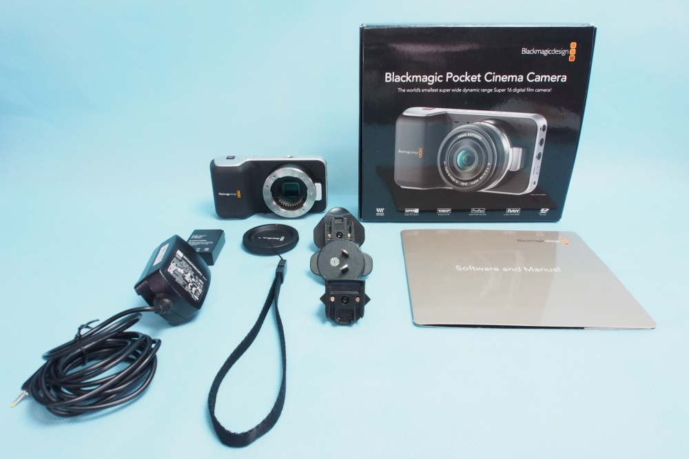 Blackmagic Design シネマカメラ Blackmagic Pocket Cinema Camera マイクロフォーサーズマウント フルHD対応 3.5インチ 001938、買取のイメージ
