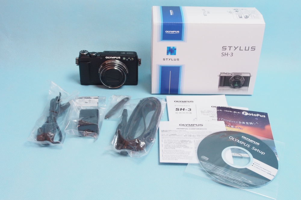 OLYMPUS コンパクトデジタルカメラ STYLUS SH-3 ブラック 光学式5軸手ぶれ補正 光学24倍&超解像48倍ズーム SH-3 BLK、買取のイメージ