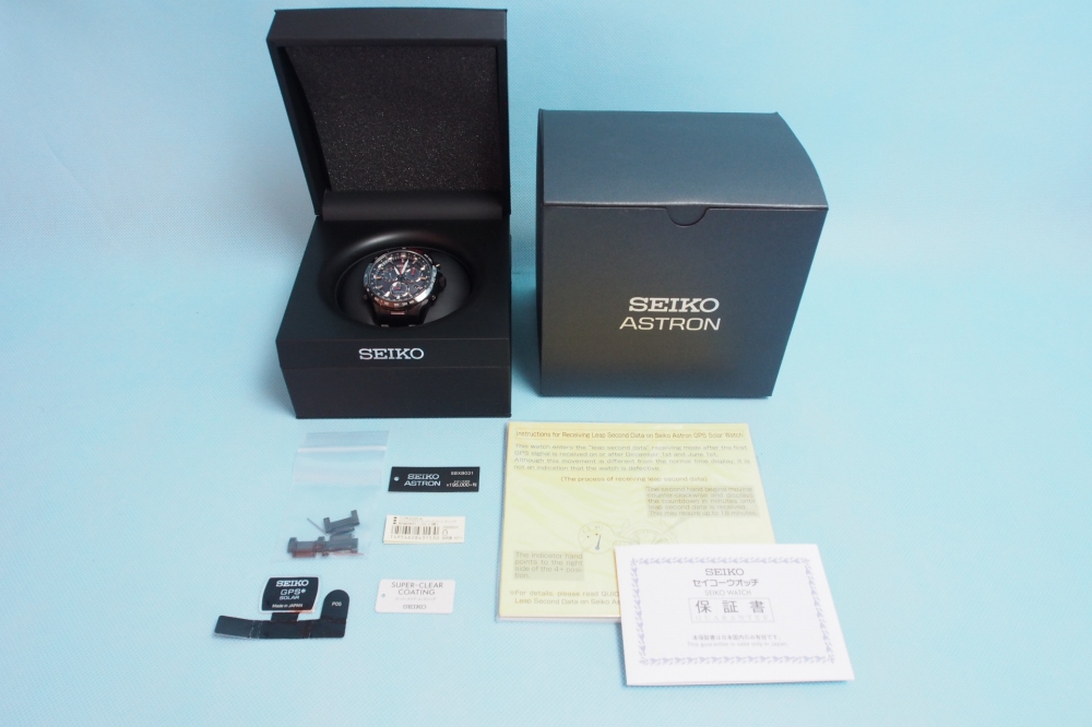 SEIKO ASTRON 腕時計 ソーラーGPS衛星電波修正 サファイアガラス スーパークリア コーティング 日常生活用強化防水(10気圧) SBXB031、買取のイメージ