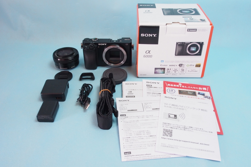 売り半額 SONY ILCE-6000L-B ミラーレス　a6000 デジタルカメラ