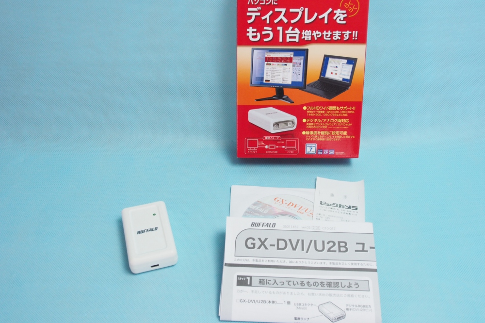 BUFFALO USB2.0用 ディスプレイ増設アダプター GX-DVI/U2B、買取のイメージ