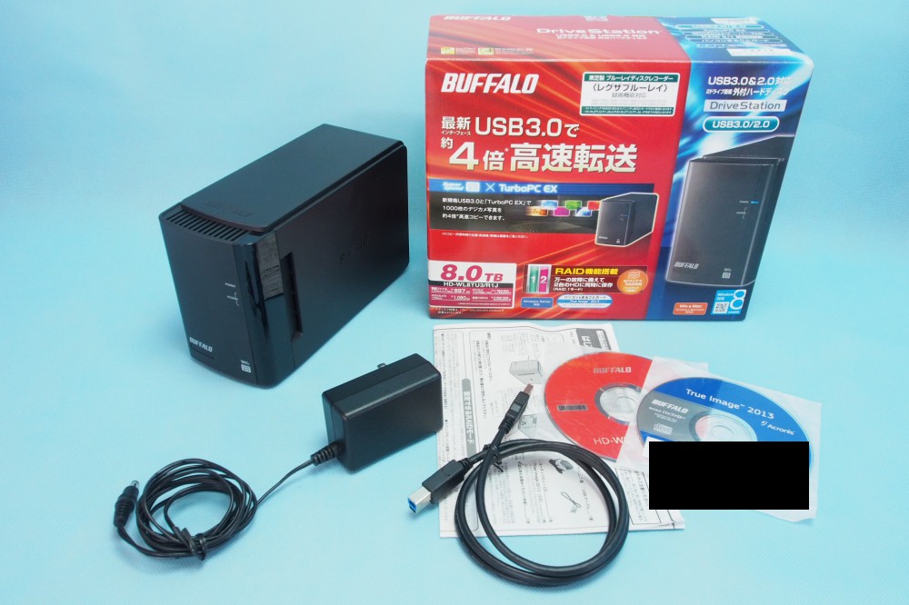 BUFFALO ミラーリング USB3.0 外付ハードディスク 2ドライブ 8TB HD-WL8TU3/R1J、買取のイメージ