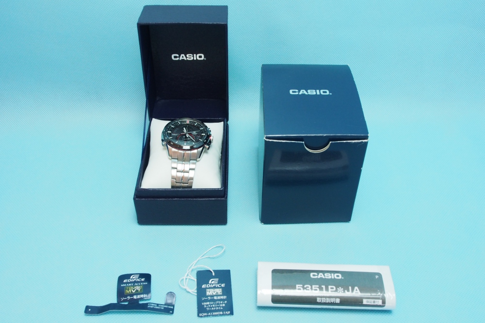 Casio 腕時計 EDIFICE エディフィス 世界6局電波対応ソーラークロノグラフウォッチ タフ・ムーブメント スマートアクセス機能搭載 EQW-A1300DB-1AJF、買取のイメージ