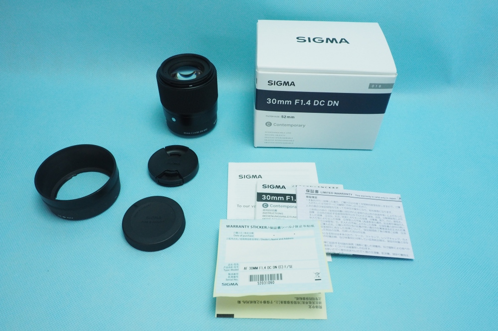SIGMA 単焦点大口径標準レンズ Contemporary 30mm F1.4 DC DN ソニーEマウント用 ミラーレス(APS-C)専用、買取のイメージ