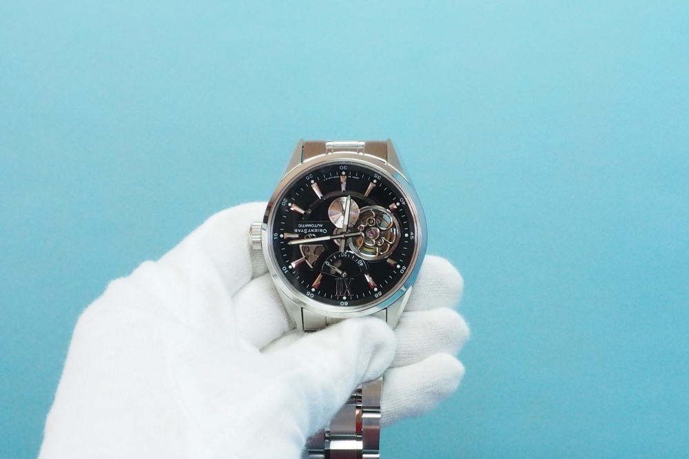ORIENT 腕時計 ORIENTSTAR オリエントスター セミスケルトン 機械式 自動巻(手巻付) ブラック WZ0181DK メンズ、その他画像１