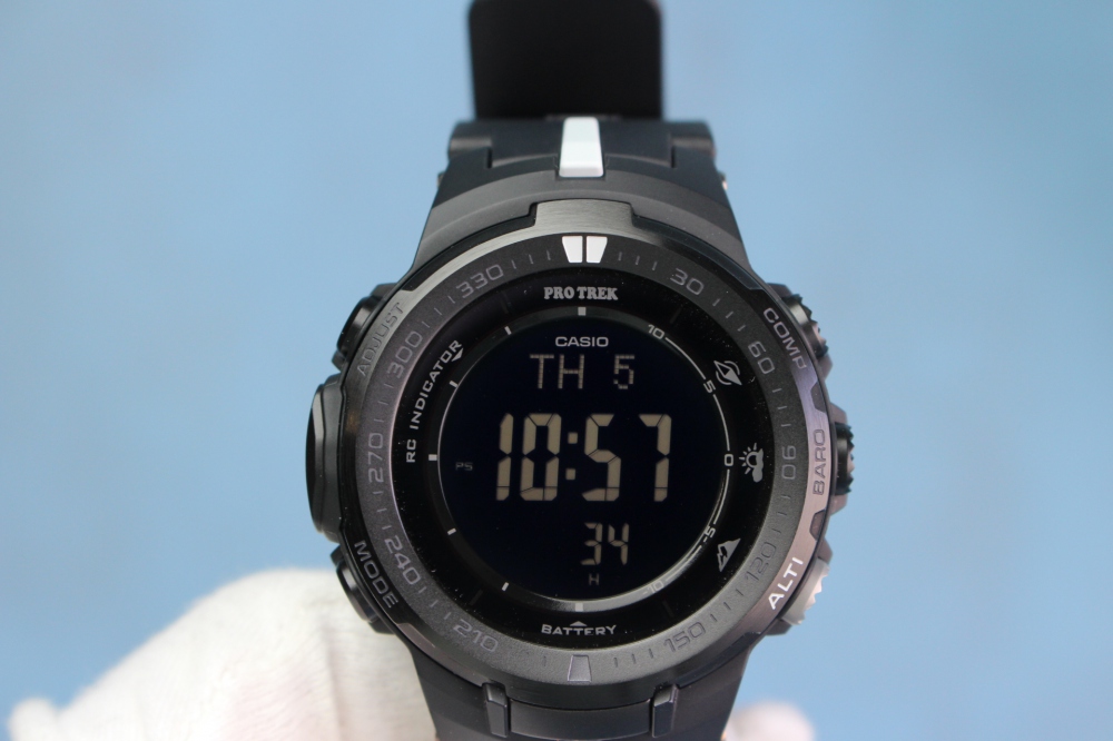 CASIO 腕時計 PROTREK KARAKORUM BLACK SERIES トリプルセンサーVer.3搭載世界6局対応電波ソーラー PRW-3014H-1JR、その他画像１