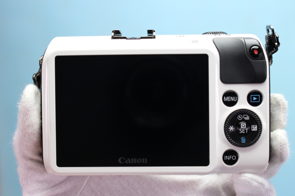 Canon ミラーレス一眼カメラ EOS M ダブルレンズキット EF-M18-55mm F3.5-5.6 IS STM/EF-M22mm F2 STM付属 ホワイト EOSMWH-WLK、その他画像２