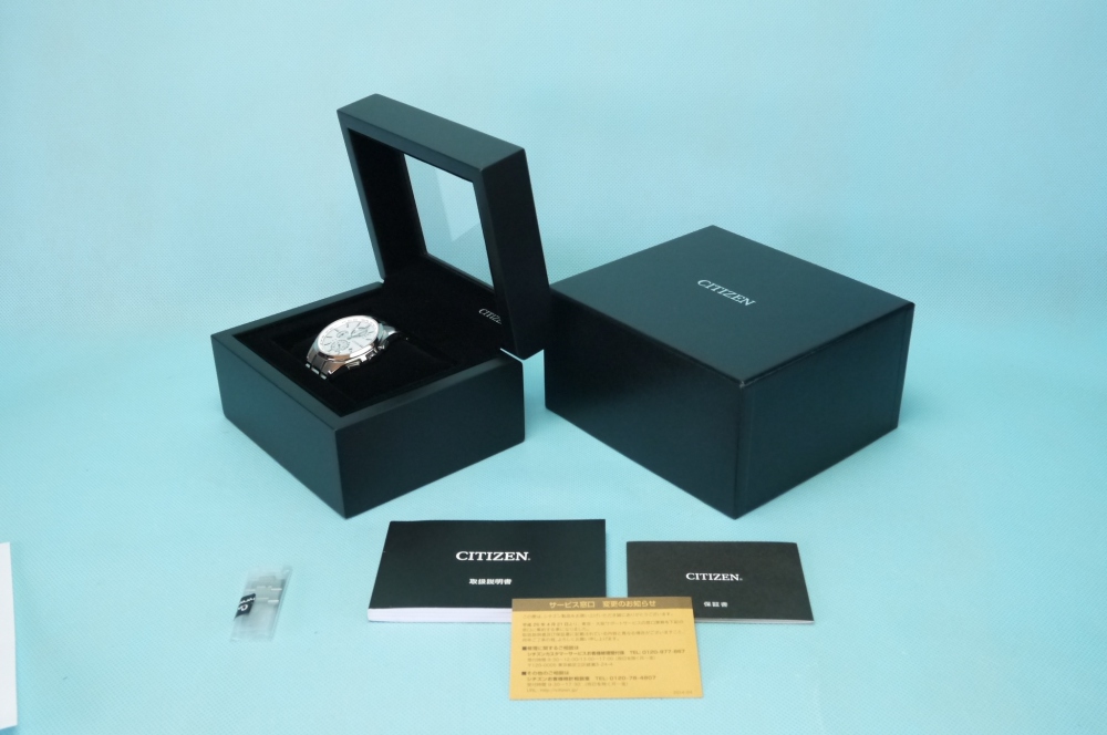 CITIZEN 腕時計 ATTESA アテッサ Eco-Drive エコ・ドライブ 電波時計 ダイレクトフライト 針表示式 薄型 AT8040-57A メンズ、買取のイメージ