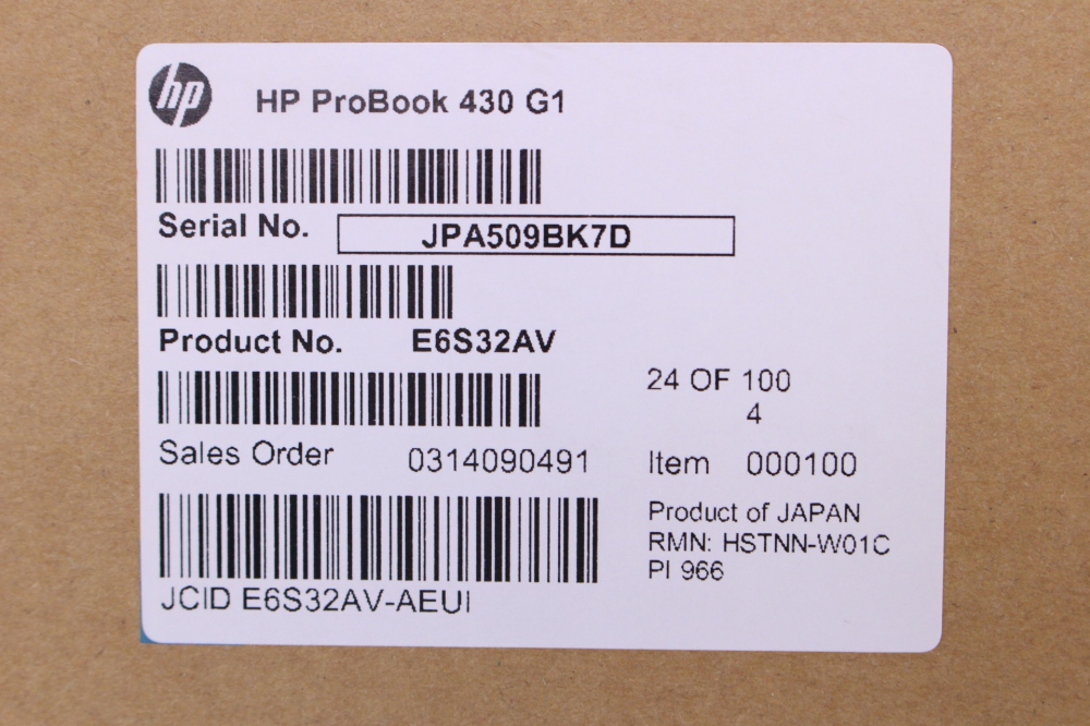 HP E6S32AV-AEUI ProBook 430 G1 5DPL84123340 E6S32AV-AEUI、その他画像２
