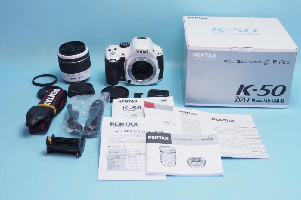 PENTAX K-50 DAL18-55mmWRレンズキット ホワイト K-50 L18-55WR KIT WHITE 10941、買取のイメージ