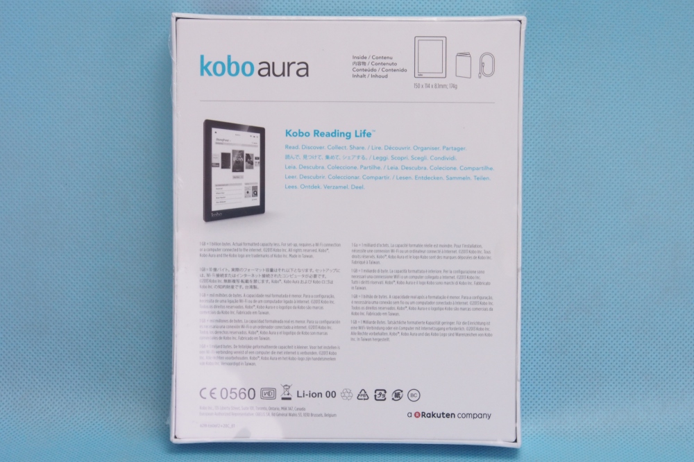 KOBO 電子書籍リーダー KOBO aura （ピンク） N514-KJ-PK-S-EP、その他画像１