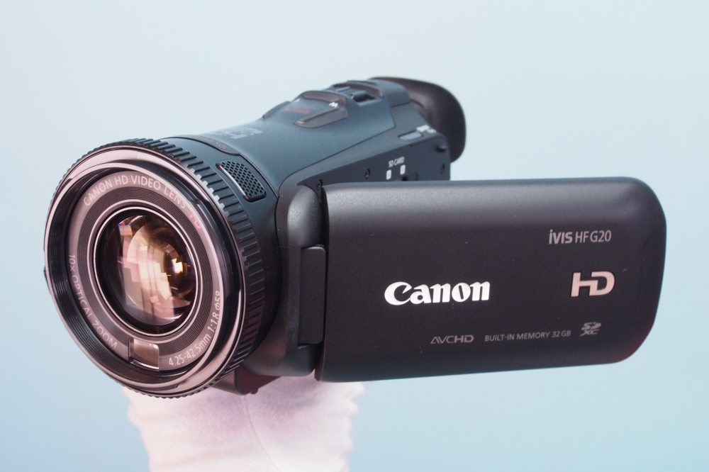 Canon iVIS HF G20 光学10倍ズーム 内蔵32GBブラック IVISHFG20 + プロテクター + バッテリー+ バッテリーチャージャー + カメラバッッグ、その他画像１