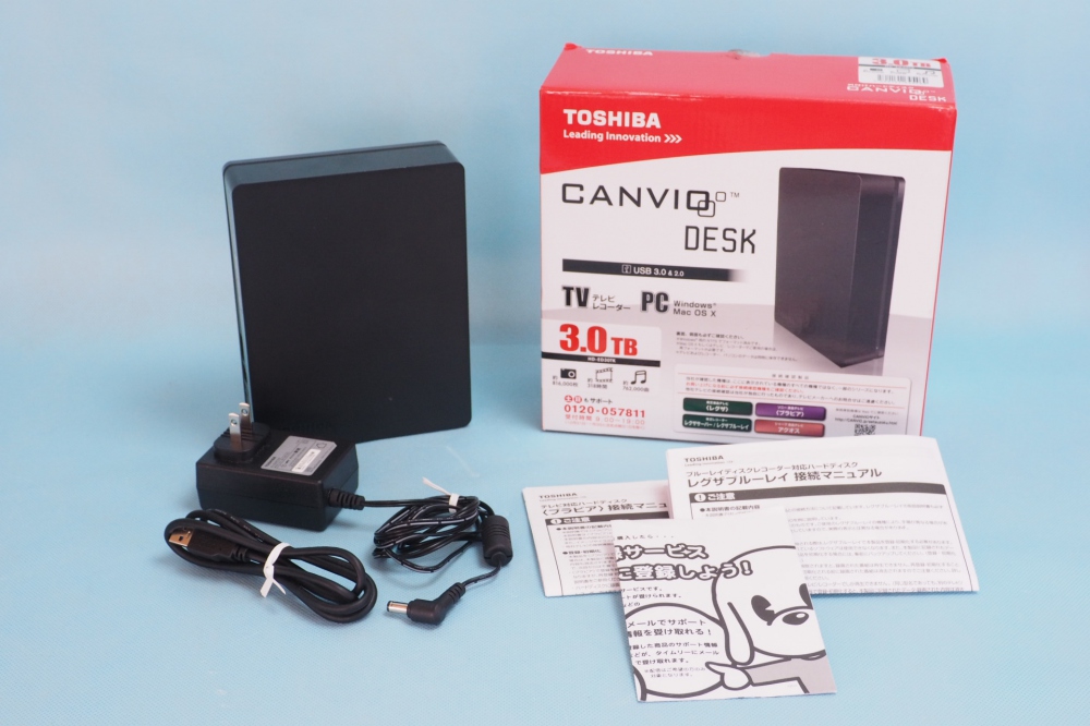 東芝 テレビ レコーダー USB3.0外付け HDD (3.0TB) HD-ED30TK、買取のイメージ