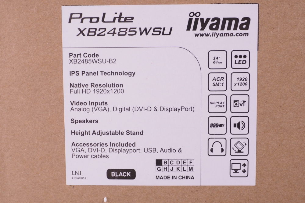 iiyama ディスプレイ モニター XB2485WSU-B2 24.1 WUXGA 1920x1200 AH-IPSパネル LED、その他画像３