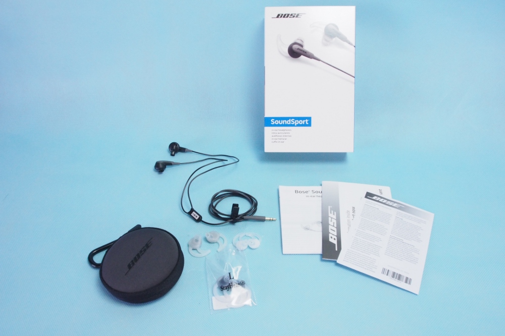 Bose SoundSport In-Ear Headphones チャコールブラック + 予備イヤーゴム、買取のイメージ