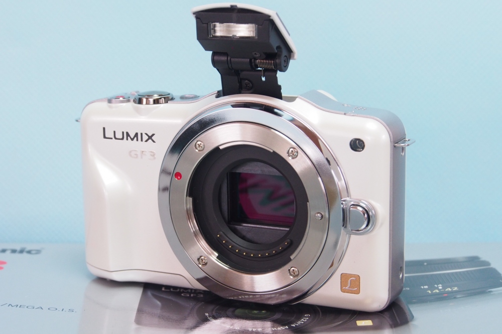 Panasonic ミラーレス一眼カメラ LUMIX GF3 ダブルズームキット シェルホワイト DMC-GF3W-W + ソフトカメラケース、その他画像１