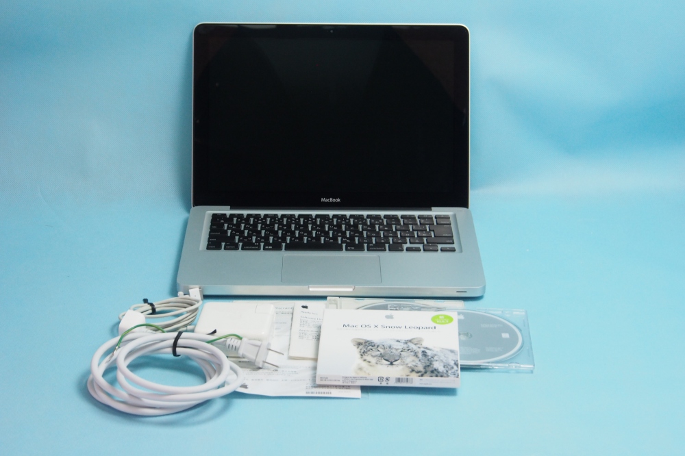 Apple MacBook 13インチ Aluminum Late 2008 core 2 Duo 2GB 160GB 充放電回数391回、買取のイメージ