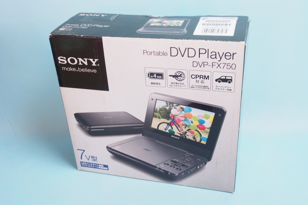 SONY ポータブルDVDプレイヤー FX750 ブラック DVP-FX750/B、買取のイメージ