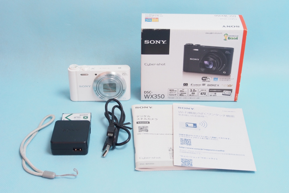 SONY デジタルカメラ Cyber-shot WX350 光学20倍 ホワイト DSC-WX350-W + 純正カメラケース、買取のイメージ