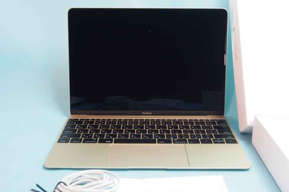 APPLE MacBook (1.1GHzデュアルコア Intel CoreMプロセッサ/12型/8GB/256GB/USB-C/ゴールド) MK4M2J/A 充放電回数6回、その他画像１