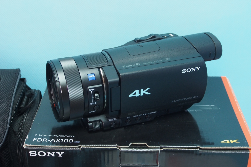 ソニー SONY ビデオカメラ FDR-AX100 4K 光学12倍 ブラック Handycam FDR-AX100 BC + カメラバッグ LCS-U30、その他画像１