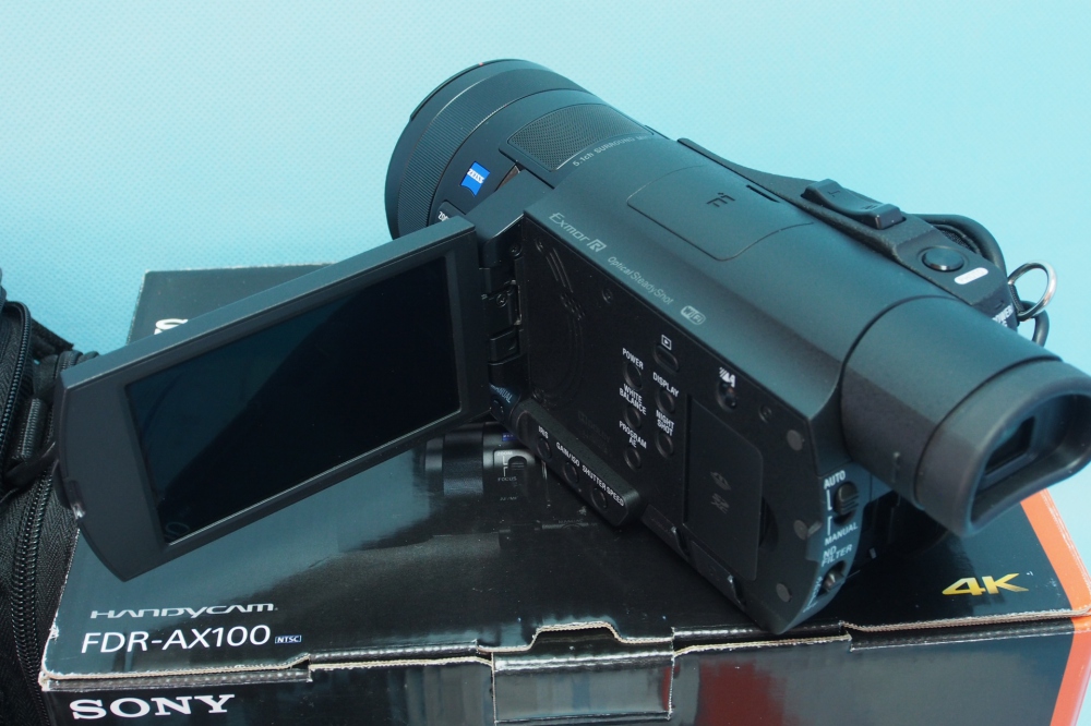 ソニー SONY ビデオカメラ FDR-AX100 4K 光学12倍 ブラック Handycam FDR-AX100 BC + カメラバッグ LCS-U30、その他画像２