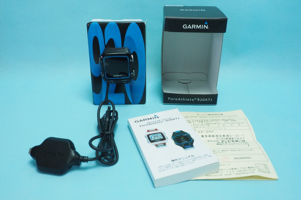 GARMIN(ガーミン) ランニングGPS ForeAthlete 920XTJ ブラック/ブルー 心拍計・Wi-Fi Bluetooth対応 【日本正規品】 117432、買取のイメージ