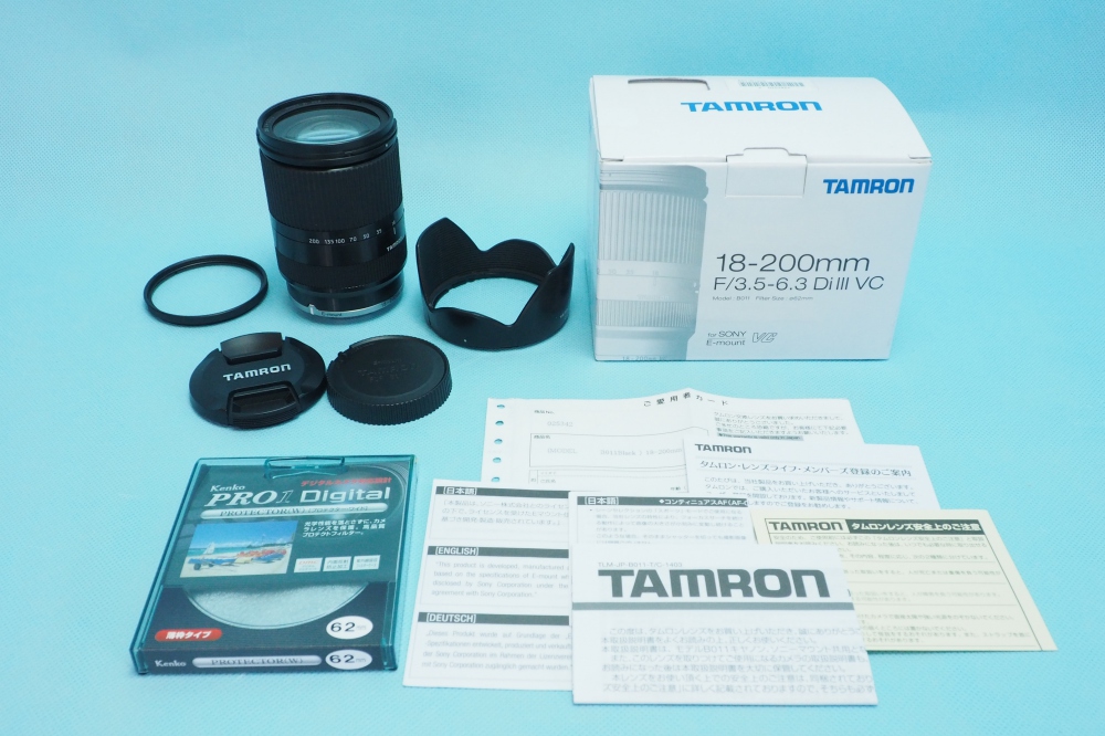 TAMRON - TAMRON 高倍率ズームレンズ 18-200mm F3.5-6.3 DiIIIの+