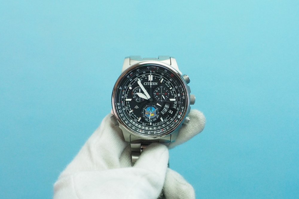 CITIZEN 腕時計 PROMASTER プロマスター SKYシリーズ Eco-Drive 電波時計 ダイレクトフライト ディスク式 ブルーインパルスモデル BY0080-65E メンズ、その他画像１