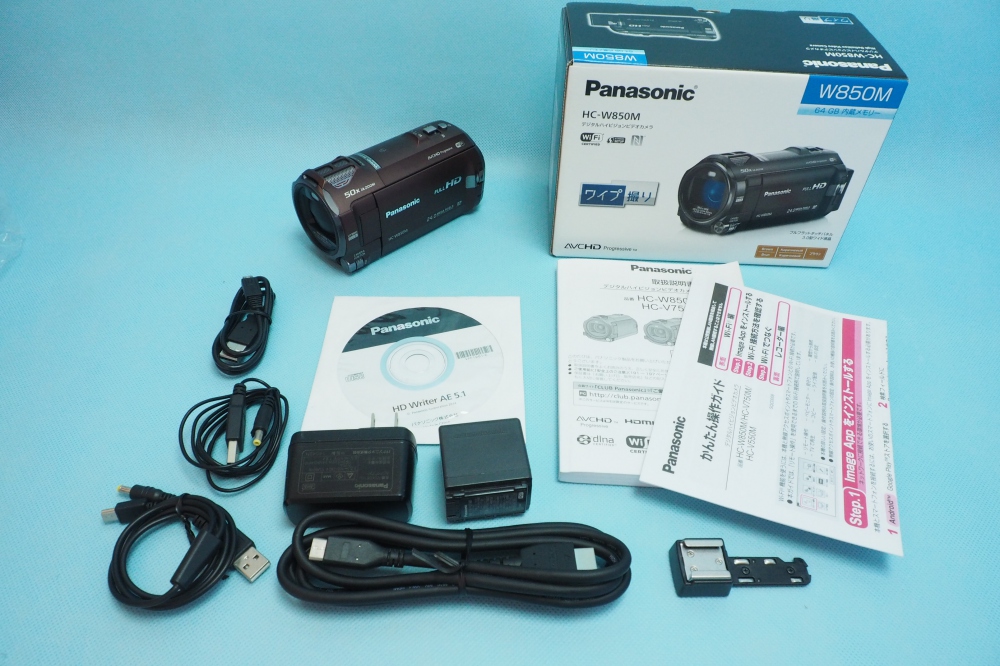 ニコニコ宅配買取｜Panasonic デジタルハイビジョンビデオカメラ 内蔵メモリー64GB ブラウン HC-W850M-T、24,600円、買取実績