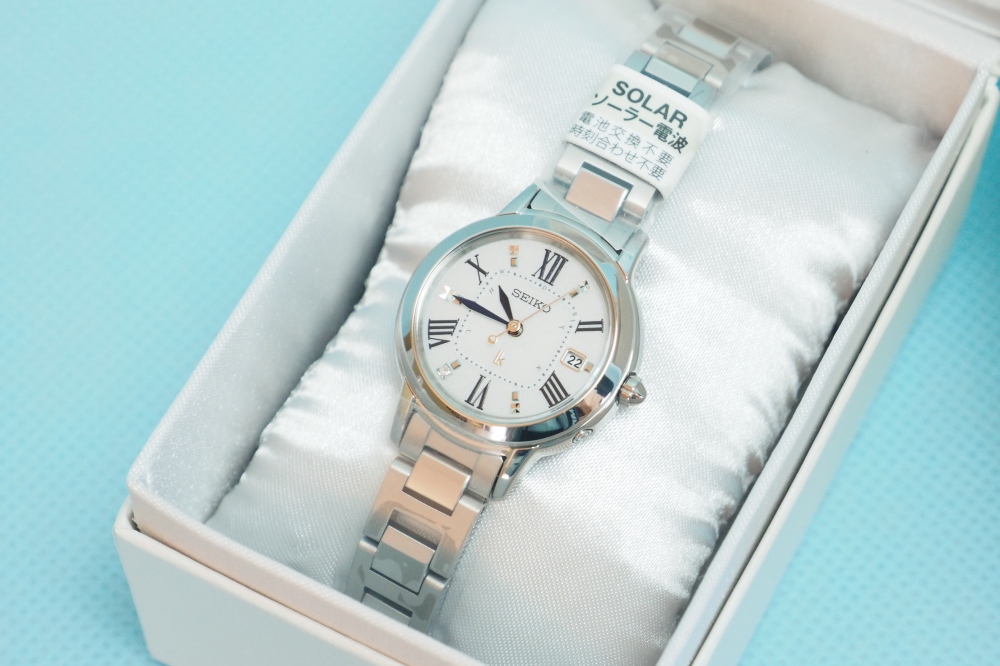 SEIKO 腕時計 LUKIA ダイヤ入りダイヤル チタンモデル SSQW035 レディース、その他画像１
