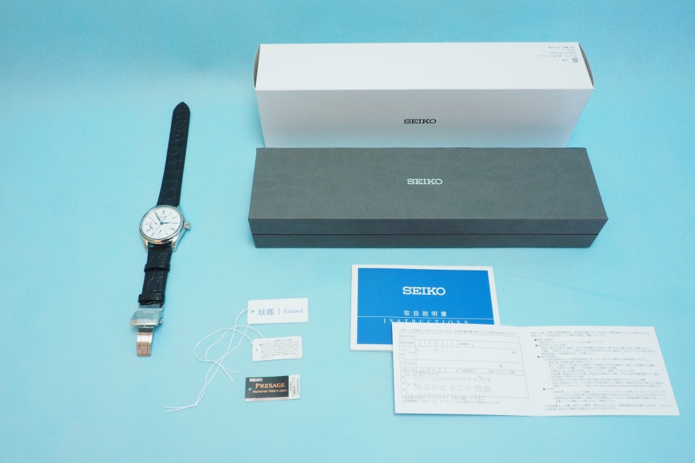 SEIKO PRESAGE 腕時計 琺瑯ダイヤル メカニカル デュアルカーブサファイアガラス SARW035 メンズ、買取のイメージ