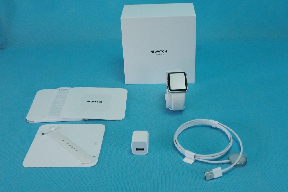 Apple Watch Series 3 GPS+Cellularモデル 42mm MQLY2J/A [ステンレススチールケース/ソフトホワイトスポーツバンド] 、買取のイメージ