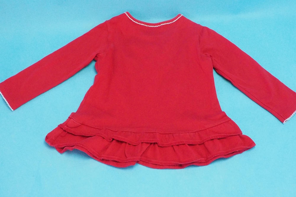 ミキハウス うさこ MIKI HOUSE　女の子　長袖Tシャツ 長袖カットソー ロンT 100 サイズ 赤レッド　キッズ  日本製　トップス　チュニック、その他画像１