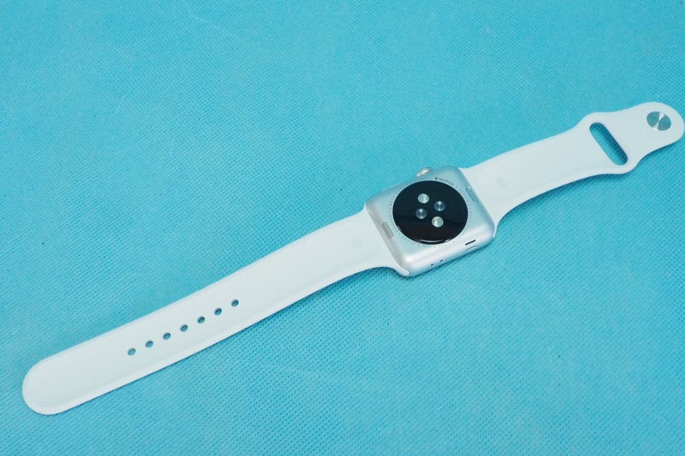 Apple Watch Series 3 GPSモデル 42mm シルバー アルミニウムケース ホワイト スポーツバンド MTF22J/A、その他画像３