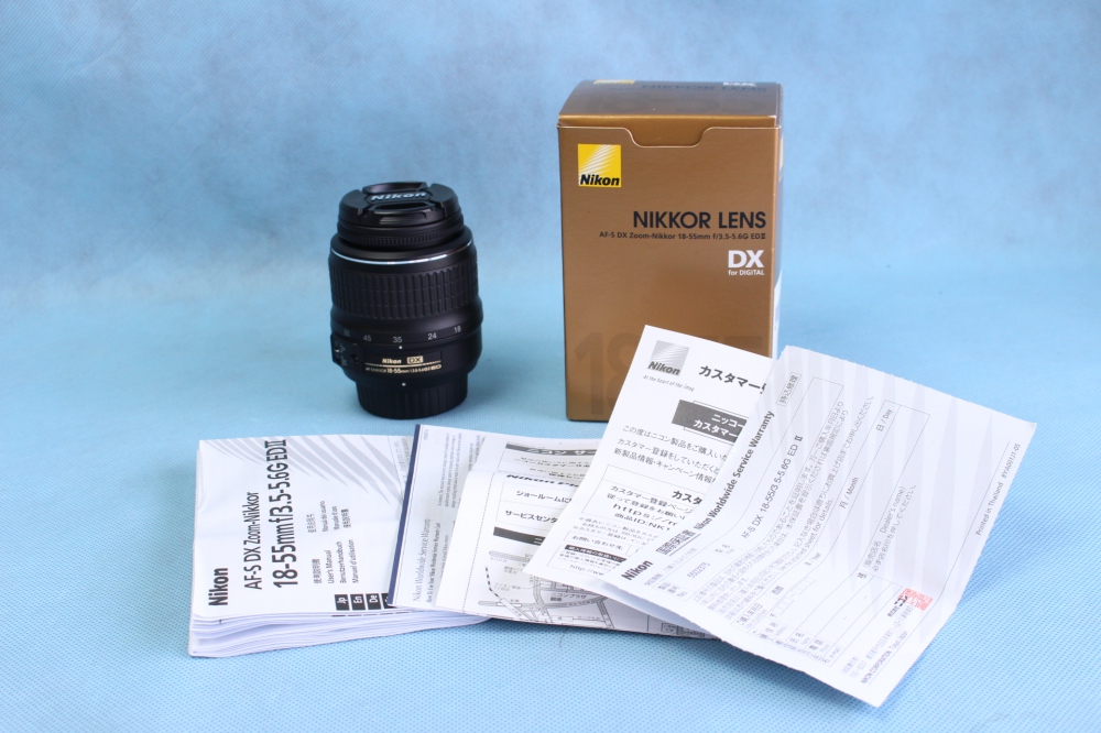 Nikon 標準ズームレンズ AF-S DX Zoom Nikkor ED 18-55mm f/3.5-5.6 G II ブラック ニコンDXフォーマット専用、買取のイメージ