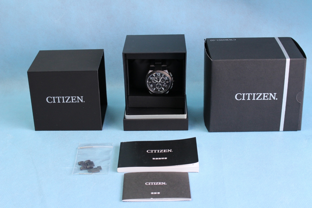 CITIZEN 腕時計 ATTESA アテッサ Eco-Drive エコ・ドライブ 電波時計 ダイレクトフライト ディスク式 DLC仕様 BY0045-66F 、買取のイメージ