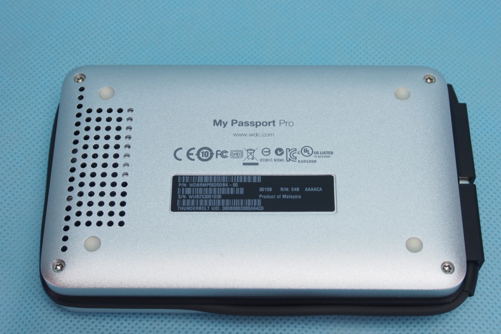 WD デュアルドライブポータブルHDD My Passport Pro 2TB Mac用 Thunderbolt x 1 RAID 0/1対応 WDBRMP0020DBK-JESN、その他画像１