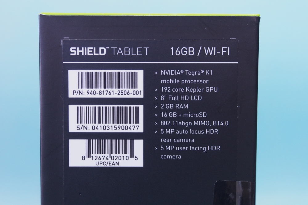 NVIDIA SHIELDタブレット (8インチ/Android) 940-81761-2506-000、その他画像３