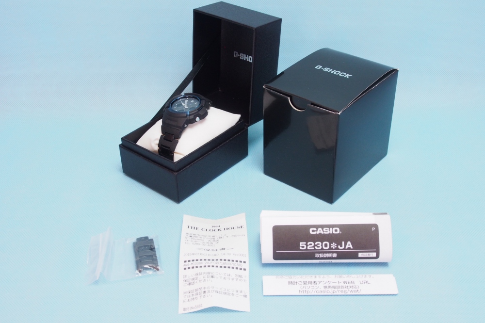 CASIO 腕時計 G-SHOCK ジー・ショック BLACK/BLUE ブラック/ブルーシリーズ 世界6局対応電波ソーラーウォッチ AWG-M100BC-2AJF メンズ、買取のイメージ