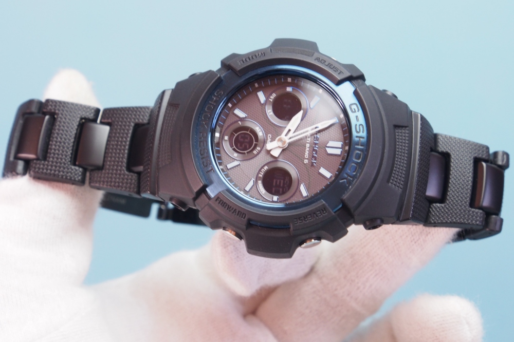 CASIO 腕時計 G-SHOCK ジー・ショック BLACK/BLUE ブラック/ブルーシリーズ 世界6局対応電波ソーラーウォッチ AWG-M100BC-2AJF メンズ、その他画像２