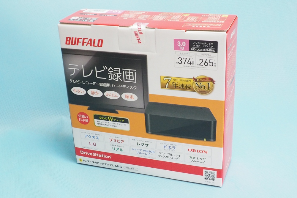 ニコニコ宅配買取｜ BUFFALO USB3.0 外付けハードディスク PC/家電対応 3TB ブラック HD-LC3.0U3-BKD