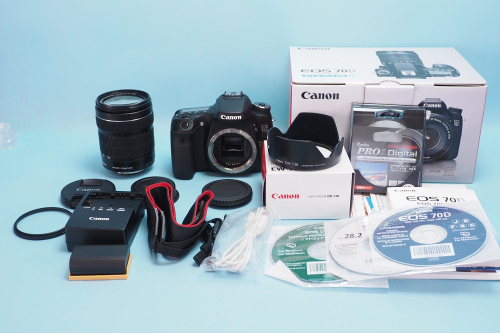 Canon デジタル一眼レフカメラ EOS70D レンズキット EF-S18-135mm F3.5-5.6 IS STM 付属 EOS70D18135STMLK + EW-73B、買取のイメージ