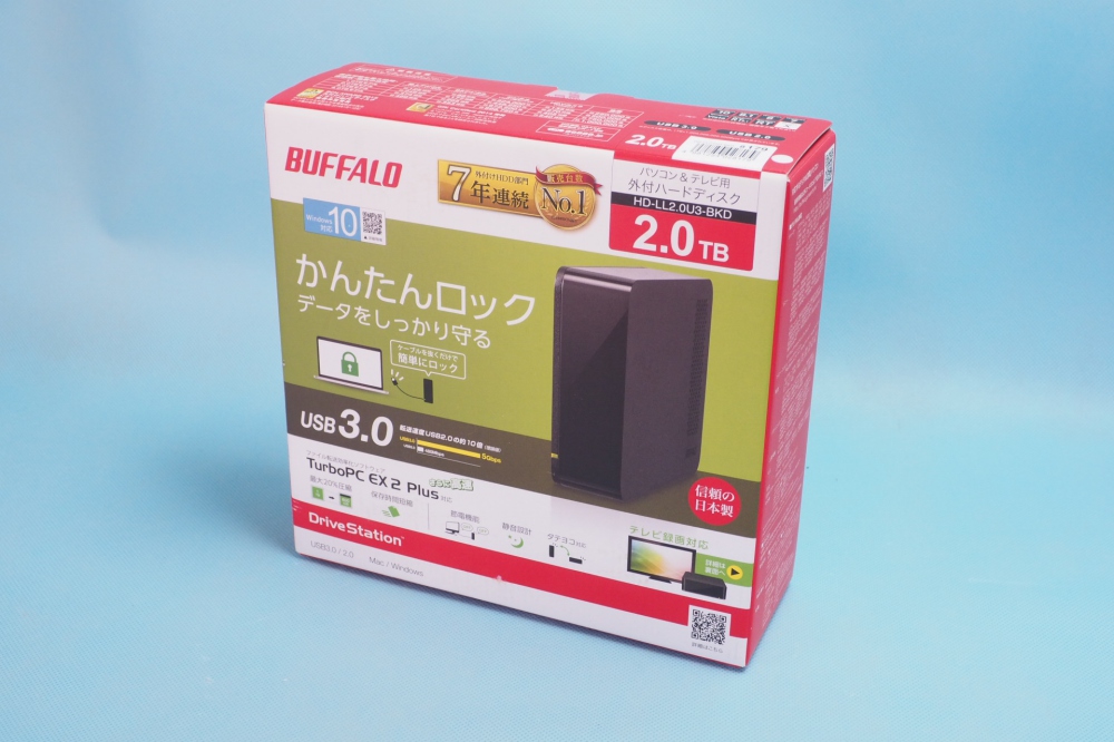 BUFFALO USB3.0 外付けハードディスク かんたんロック搭載 PC/家電対応 2TB HD-LL2.0U3-BKD、買取のイメージ